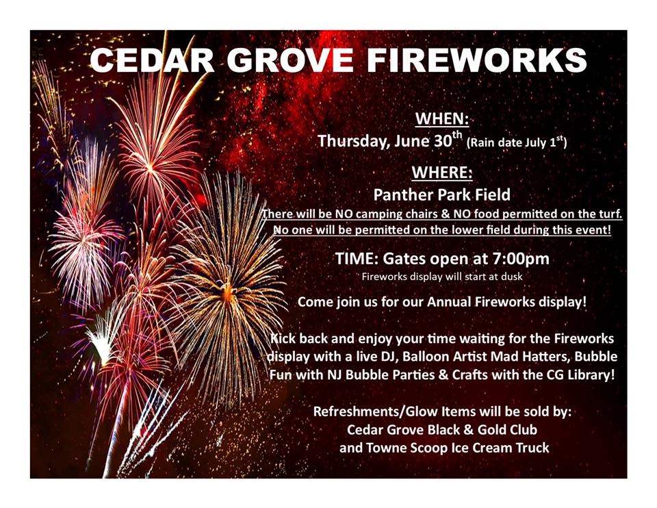 Cedar Grove Fireworks